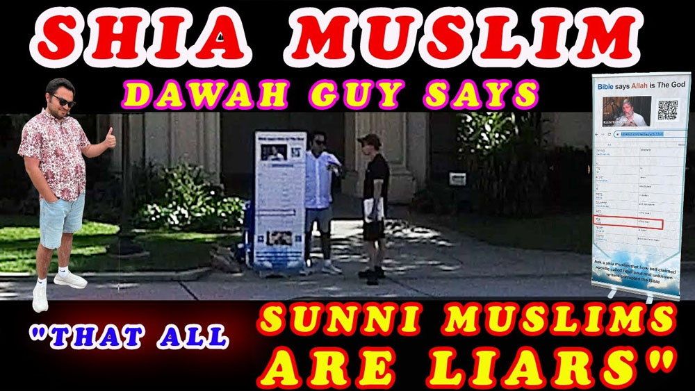 Shia Muslim Dawah guy says that all Sunni Muslims are liars./BALBOA PARK